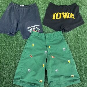 VTG Mickey Mouse Iowa Cookout Womens Shorts Small 26" Waist Black